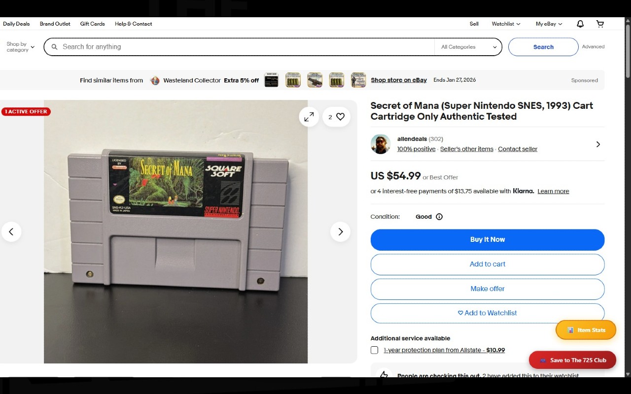 The 725 Club Chrome Extension - Floating button on marketplace page