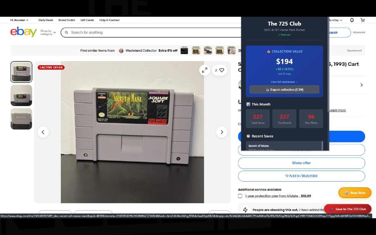 Extension popup showing stats and recent submissions